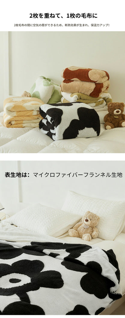 ブランケット 北欧 毛布 2枚合わせ ソファーカバー オールシーズン おしゃれ ひざ掛け ベッドカバー アイボリー 冷房対策 ニット プレゼント ギフト  インテリア タオルケット ソファーカバー  ブランケット おしゃれ 新生活 母の日 父の日