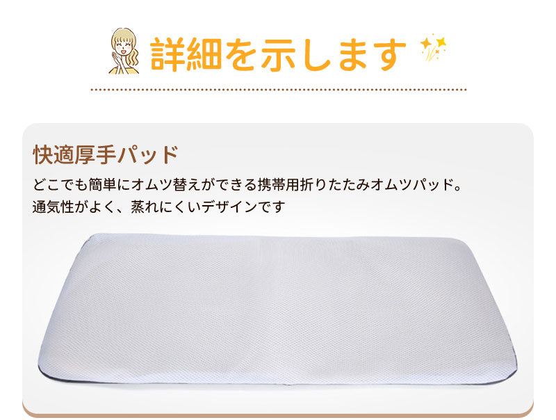 マザーズバッグ リュック ママバッグ  ベビーベッド マザーズリュック  軽量 大容量 ポータブルベビーベッド おむつ交換  遮光カーテン付き　 USBポート　mummy-bag-05