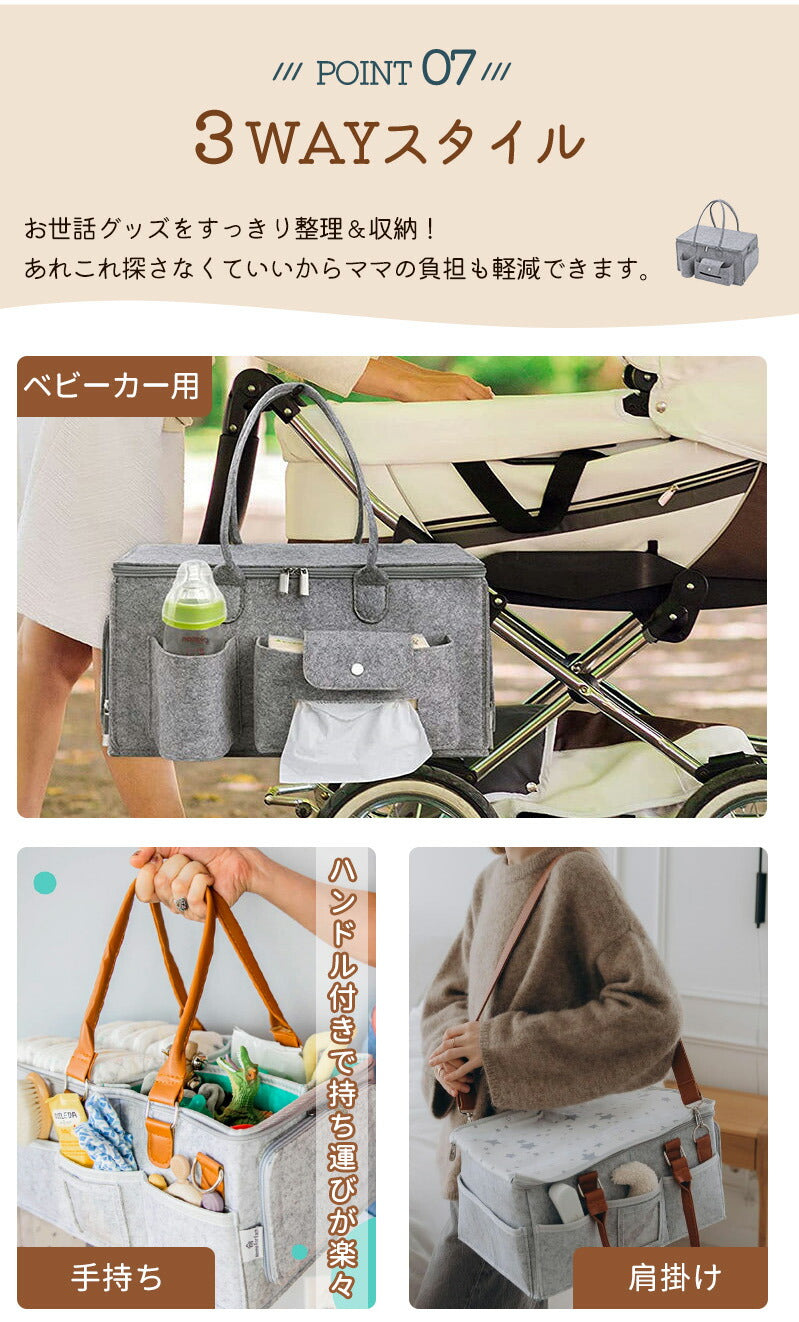 おむつストッカー オムツストッカー おむつケース 収納ケース 収納力抜群 収納 蓋つき / 蓋付き 大容量 便利  ママ プレママ 仕切り 折りたたみ 小物入れniaobulan-001-1