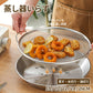 蒸しざる ステンレス皿 蒸しかご 2点セット ステンレス 蒸し皿 18cm 20cm 22cm 24cm 食洗機対応 蒸し器 調理 油切り 蒸し野菜 蒸し皿 揚げ物かご 多機能食 水切り 油切り お皿のざる 皿 フライ 天ぷら から揚げ  キッチン用品 蒸し籠 漏れ網 蒸しザル ステンレス せいろ大皿