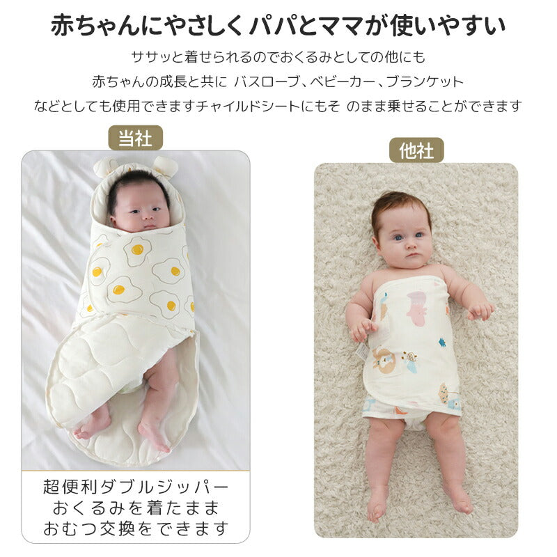 ベビー おくるみ 赤ちゃん 夜泣き対策 奇跡のおくるみ 新生児 ギャン泣き モロー反射 新生児 抱っこ布団 ベビー服 okurumi-006