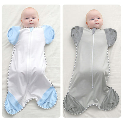 スワドル おくるみ ベビー 夏 手足が出せる 赤ちゃん 着るおくるみ 新生児 寝かしつけ 安眠 熟睡 寝ぐずり対策 夜泣き対策 モロー反射対策 綿 コットン かわいい おしゃれ 夜泣き 背中スイッチ 退院 赤ちゃん スリーパー ギフト