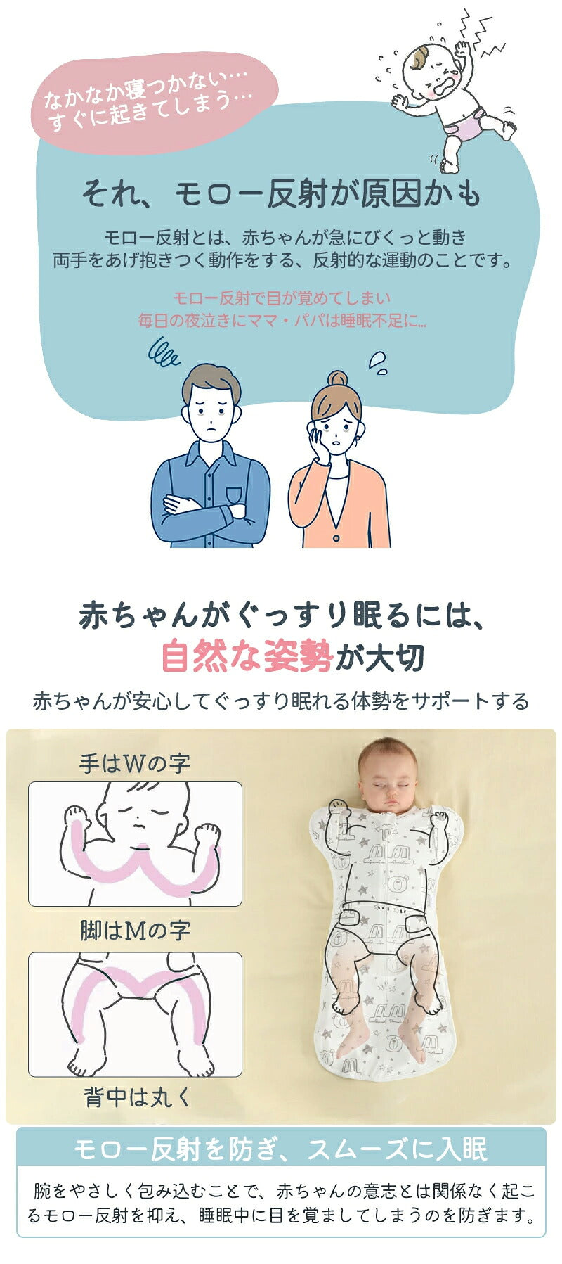 スワドル 手が出せる 赤ちゃん おくるみ 夏 ベビー スリーパー 手が出せる 綿100% 安眠 新生児 寝かしつけ 出産祝い フォーシーズン 夜泣き対策 モロー反射 熟睡 夜泣き 女の子 男の子 着るおくるみ メッシュ素材 コットン