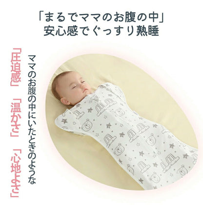 スワドル 赤ちゃん おくるみ 夏 ベビー スリーパー 手が出せる 綿100% 安眠 新生児 寝かしつけ 出産祝い フォーシーズン 夜泣き対策 モロー反射 熟睡 夜泣き 女の子 男の子 着るおくるみ メッシュ素材 コットン【強化版 手が出せる】