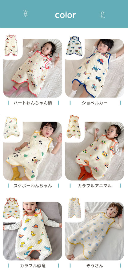 スリーパー ガーゼ ベビー 赤ちゃん 新生児 キッズ 通年用 お昼寝 お泊ま3重 冬 秋 春 夏 綿 前開き 吸水性 敏感肌 静電 気防止 コットン 大きいサイズ かわいい 幼児 子供 保温性 通気性抜群 柔らかく おくるみ 綿毛布 タオル り出産祝い