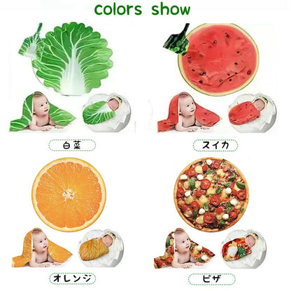 【インスタ映え】ベビー おくるみ 白菜型 新生児 ブランケット 毛布 ベビーブランケット 帽子付き ベビー用 大きいサイズ おしゃれ 秋 冬 おもしろベビータオル 寝かしつけ 赤ちゃん ギフト 野菜 Blanket 白菜 赤ちゃん用おくるみ  秋冬 出産祝い オシャレ プレゼント