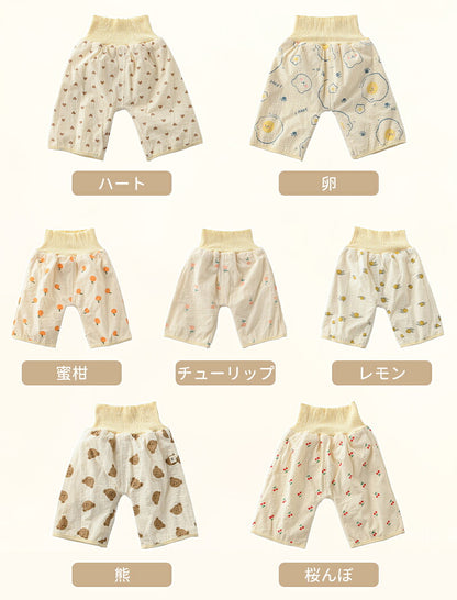 パンツ 防水 トレーニングパンツ ズボン 綿100% 子供 2歳 3歳 4歳 5歳 6歳 7歳 8歳 おねしょ シーツ 腹巻 キッズ トイトレ おねしょズボン 女の子 男の子 ベビー トイレトレーニング オムツカバー パジャマ 濡れない