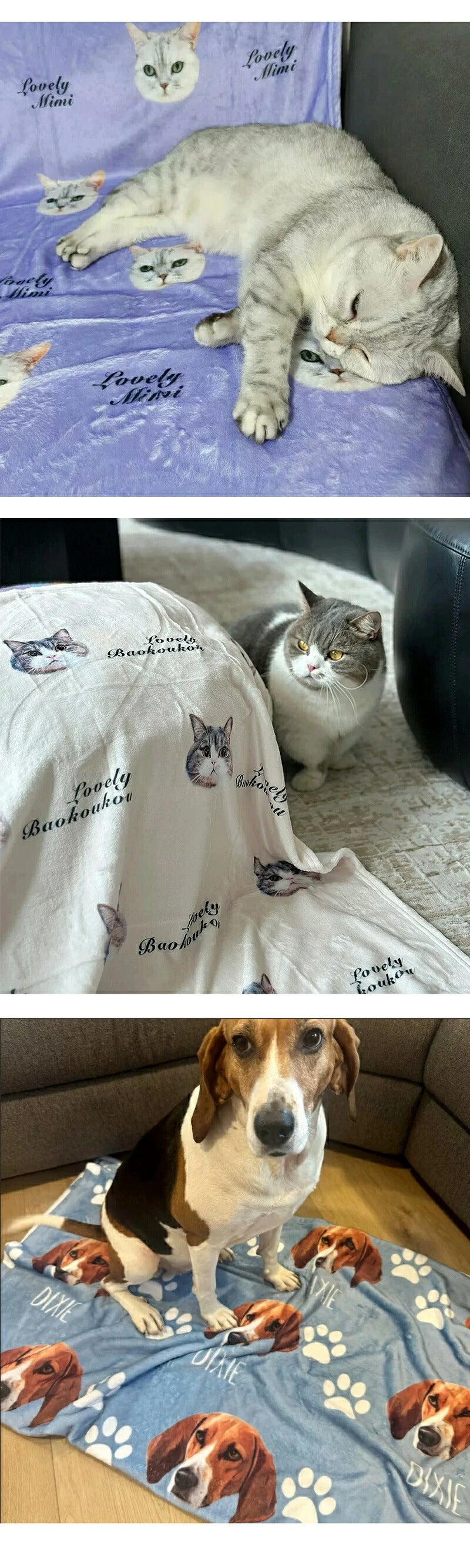 オリジナル ブランケット 写真入り 名入れ オーダーメイド ひざ掛け 毛布 犬 猫 タオルケット 膝掛け お名前入り ソフトタッチ フランネル調 ペット 愛犬 愛猫 メモリアル 思い出 記念品 プレゼント ギフト 贈り物 記念日 誕生日 父の日 母の日 お祝い お昼寝 布団