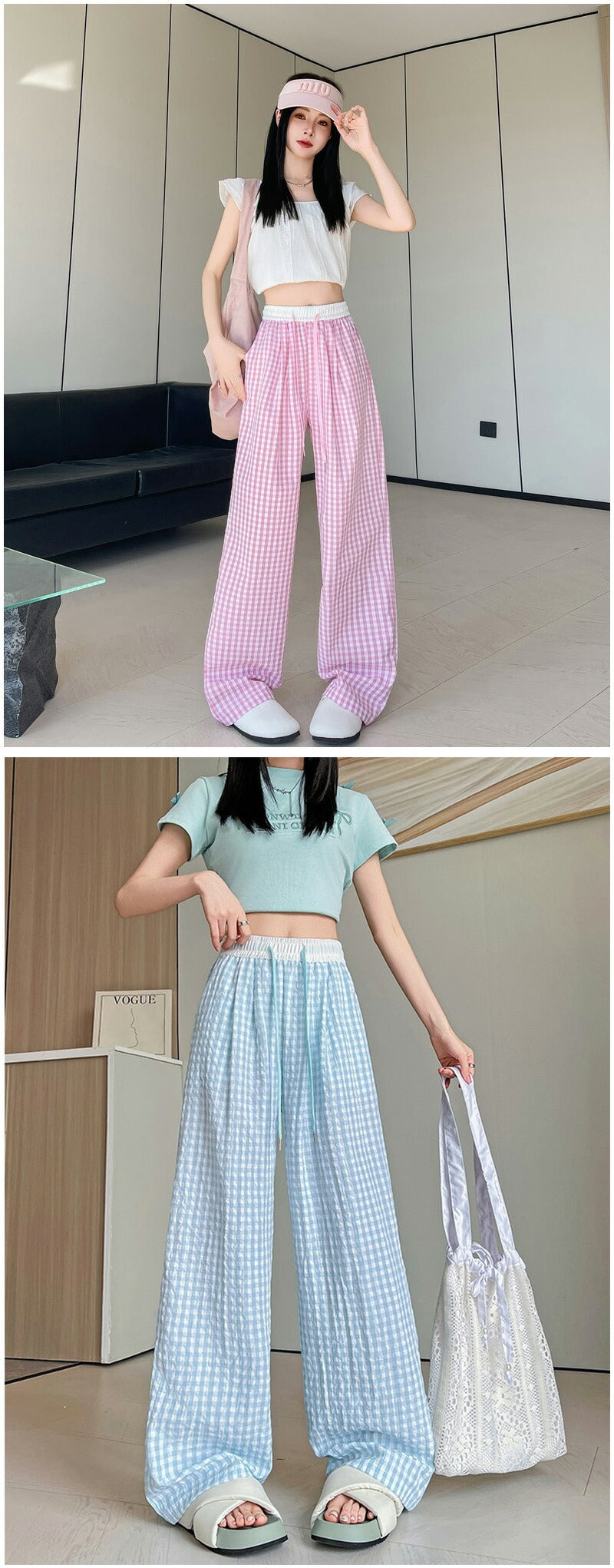 ワイドパンツ レディース チェック 涼感ワイドパンツ 夏 涼しい 涼感 冷感 速乾 パンツ ボトムス ゆったり ガウチョパンツ タック入り タック ワイド 大きいサイズ 低身長 高身長 ポケット付き 定番コーデ