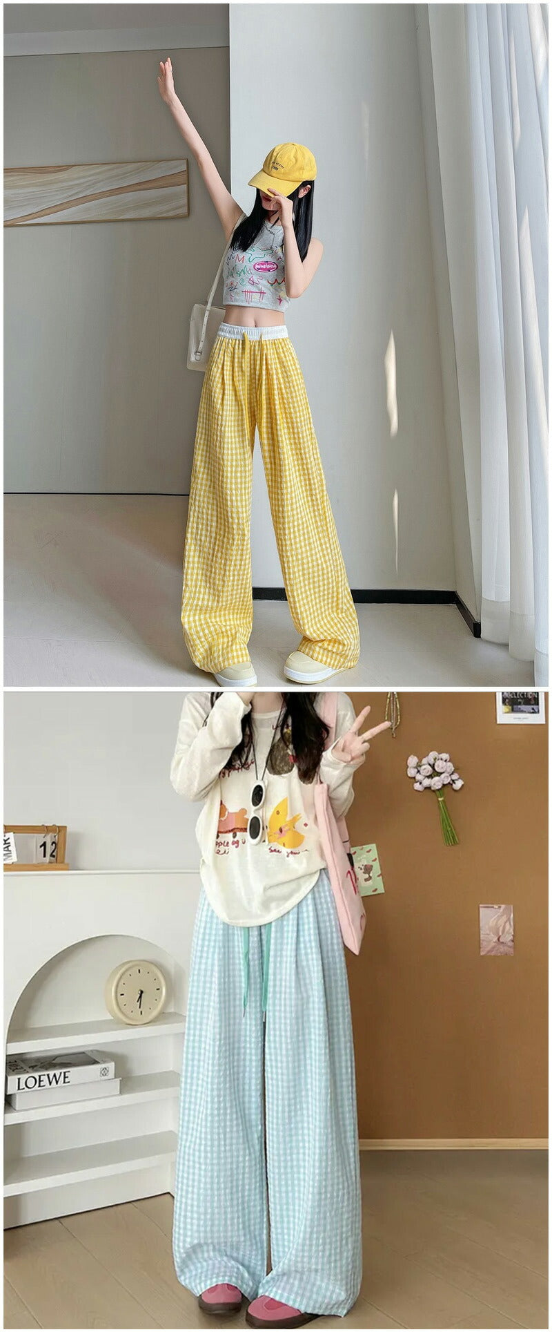ワイドパンツ レディース チェック 涼感ワイドパンツ 夏 涼しい 涼感 冷感 速乾 パンツ ボトムス ゆったり ガウチョパンツ タック入り タック ワイド 大きいサイズ 低身長 高身長 ポケット付き 定番コーデ