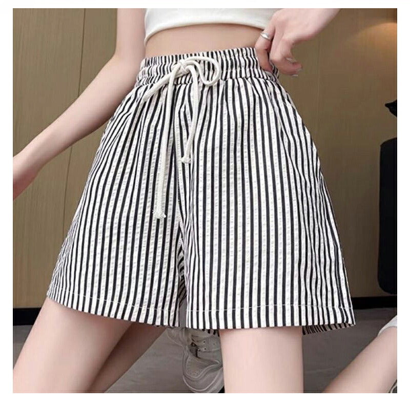 ワイドパンツ レディース 夏 ストライプパンツ ロング丈 パンツ ゆったり ワイドルーズ ズボン 大きいサイズ 薄手 レディースパンツ 涼しい カジュアルパンツ きれいめ 着痩せ ワイドパンツ 可愛い 森ガール お洒落 はぐラブ