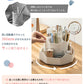 ペン立て 回転 360度 ペンスタンド ペンホルダー ペン入れ ペンケース 卓上収納ボックス デスク収納 小物 仕切り付き 多機能 大容量 文房具 化粧品 便利penholder-001