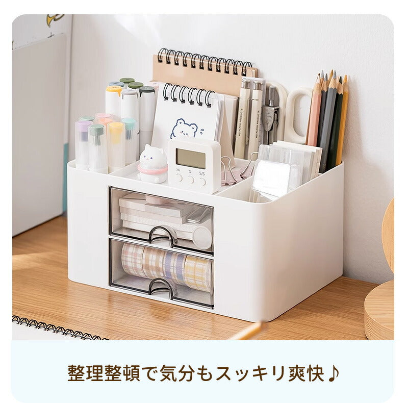 ペン立て 卓上収納ボックス  ペンスタンド ペンホルダー ペン入れ 卓上収納 デスク収納 大容量 小物 文房具 ボックス 収納 卓上 オフィス デスク デスクオpentate-01