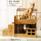 爪とぎハウス 猫 爪とぎ ダンボール 二層 ハウス キャットハウス ネコ ねこ 猫ベッド つめとぎ ダンボールハウス 猫ハウス 段ボール 猫小屋 かわいい 多頭飼い 猫箱 組み立て式 収納簡単 ストレス解消  猫用爪とぎ ペットベッド 仔猫