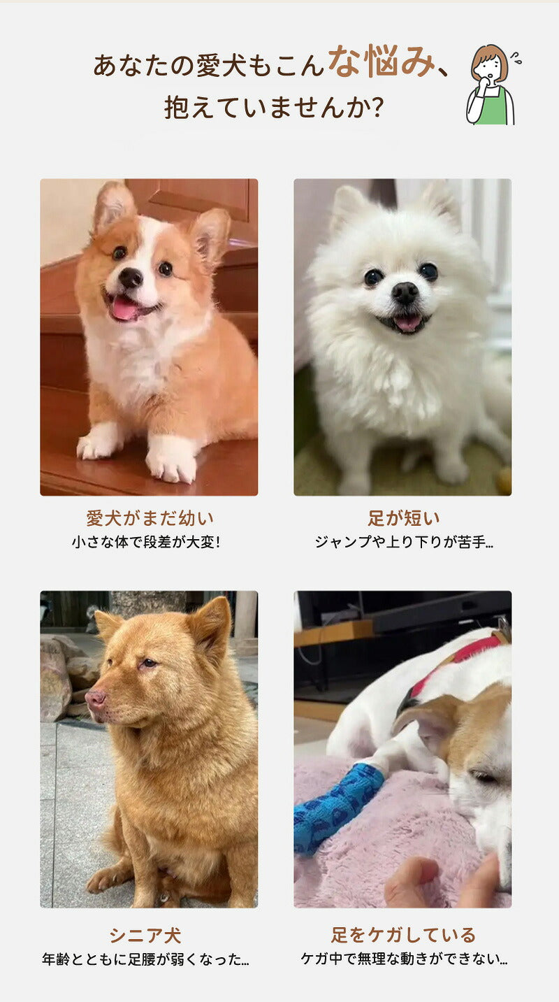 ドッグスロープ ステップ 犬 階段 ペットステップ  踏み台  2段/3段/4段 クッション スロープ ステップ ペット用 送料無料 緩やかドッグステップ 撥水 ゆったり スロープ犬 ペットスロープ ウレタン 犬用品  室内犬 パピーヘルニア 脱臼 ケガ防止 介護用品