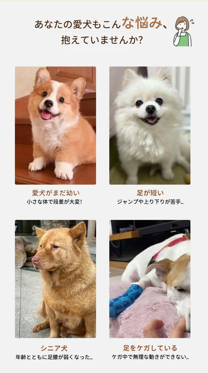ドッグスロープ ステップ 犬 階段 ペットステップ  踏み台  2段/3段/4段 クッション スロープ ステップ ペット用 送料無料 緩やかドッグステップ 撥水 ゆったり スロープ犬 ペットスロープ ウレタン 犬用品  室内犬 パピーヘルニア 脱臼 ケガ防止 介護用品