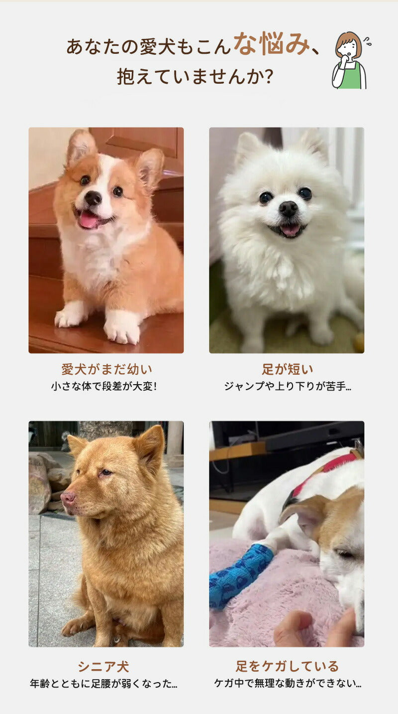 犬 階段 スロープ ドッグステップ  2段/3段/4段 ドッグスロープ 滑り止めステップ  ペット用 ペットスロープ ペットステップ クッション ウレタン 撥水pet-step