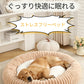 ペットベッド 犬ベッド 犬クッション 犬猫兼用 小型犬 中型犬 大型犬 丸型 秋冬 冬用 暖かい あったか ふわとろ ふんわり ふわふわ ふかふか モコモコ もこもこ とろとろ 厚手 洗える 滑り止め ペットクッション 猫ベッド 肌触り 毛布 寝心地抜群 かわいい