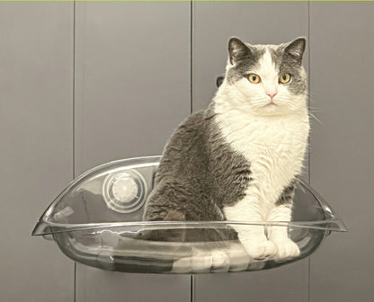 猫用ベッド ハンモック 猫 窓 吸盤 透明 ペットベッド 窓ハンモック 吊りベッド 通年 送料無料 猫用窓シート ウイドウシート 猫用 吸盤式 ストレス解消 猫用品 シースルー 日向ベッド キャットハンモック ウィンドウベッド 取付簡単 ネコハンモック 猫窓