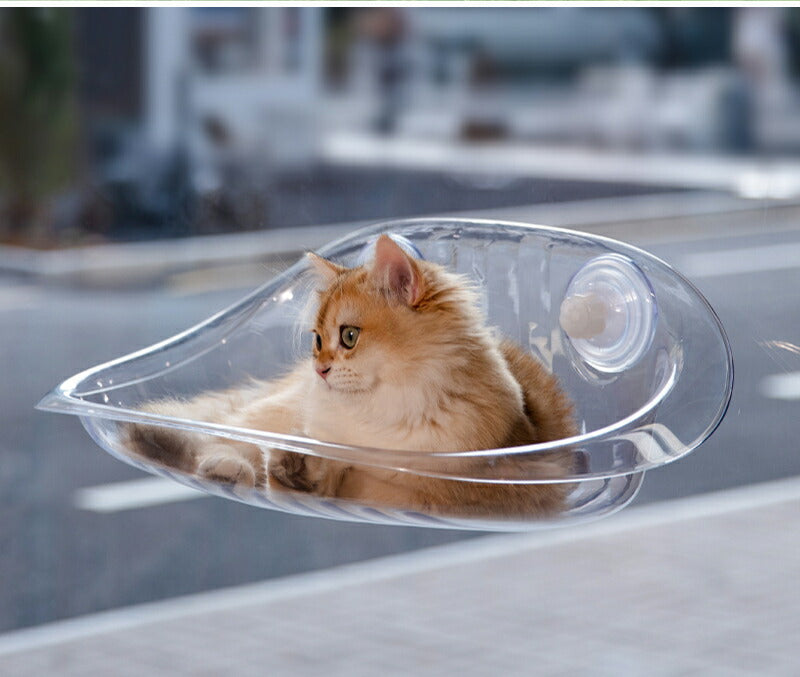 猫用ベッド ハンモック 猫 窓 吸盤 透明 ペットベッド 窓ハンモック 吊りベッド 通年 送料無料 猫用窓シート ウイドウシート 猫用 吸盤式 ストレス解消 猫用品 シースルー 日向ベッド キャットハンモック ウィンドウベッド 取付簡単 ネコハンモック 猫窓