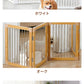 犬用ゲート 木製 ペットゲート 中小型 犬 猫 脱走防止ガード 自立式 置くだけ 折り式バリア 安全柵 ペットガード 階段 出入り口 玄関用 家用自立式 ドッグゲート 用家具ドッグフェンス ペット サークル ペットフェンス 柵 ゲート木製 折りたたみ