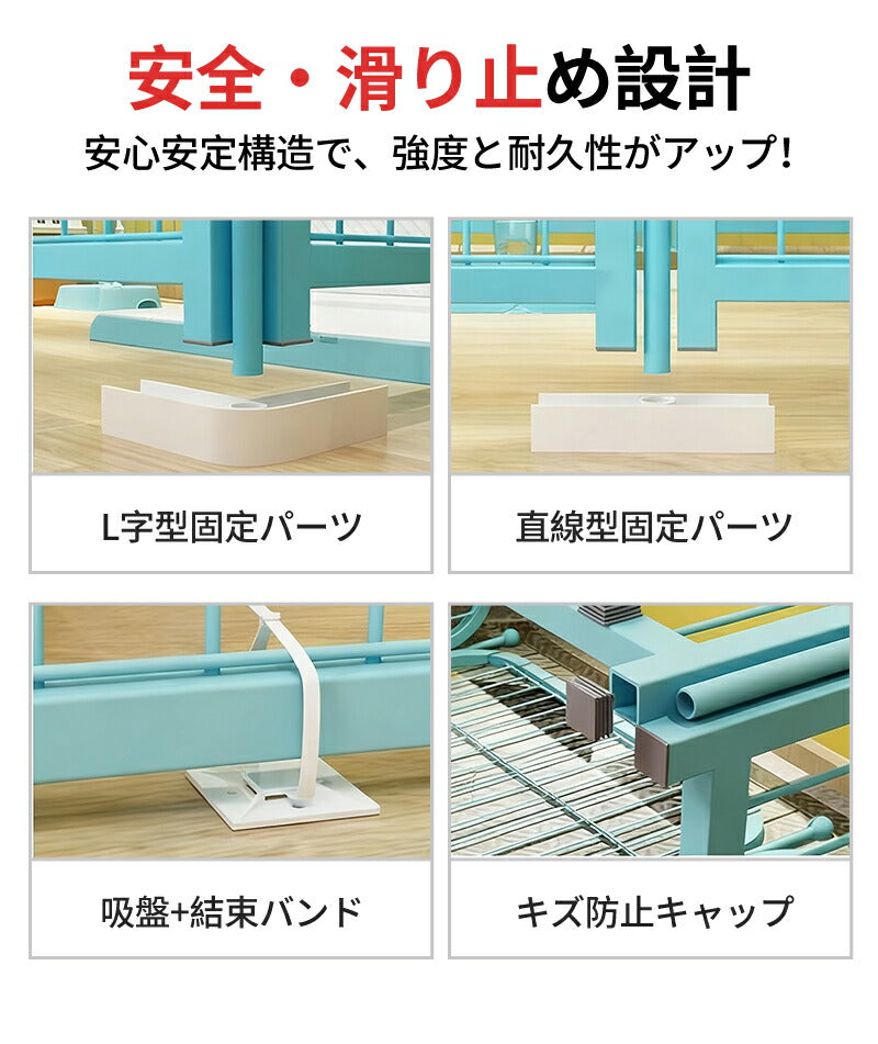 ペットサークル 大型犬 サークル 折りたたみ ペットフェンス ドッグサークル 扉付き ケージ 小型犬 中型犬 犬 猫 組み換え可能 室内外兼用 ハムスター ゲージ ペットゲージ ペットケージ 屋根付き お手入れが簡単 幅70cm~90cm 高さ80cm~100cm パネル6枚