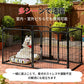 ペットサークル 大型犬 サークル 折りたたみ ペットフェンス ドッグサークル 扉付き ケージ 小型犬 中型犬 犬 猫 組み換え可能 室内外兼用 ハムスター ゲージ ペットゲージ ペットケージ 屋根付き お手入れが簡単 幅70cm~90cm 高さ80cm~100cm パネル6枚