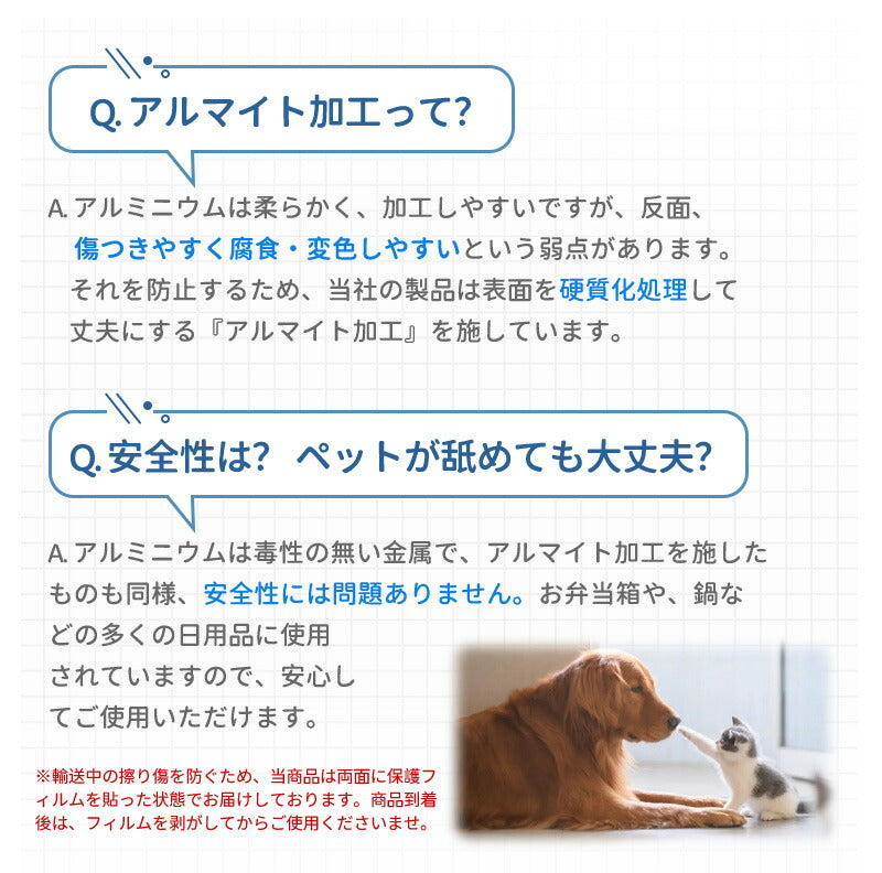 プレート アルミ ひんやりマット ペット 猫 犬 熱中症対策 アルミプレート ねこ 冷たい 冷感マット 猫用 冷却マット 犬用マット クールマット 暑さ対策 夏 クール ペットマット 猫ひんやりマット 小型犬 ネコ ネコ用  ペット用品