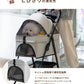 ペットカート 軽量 分離式 犬カート 中型犬 Wタイヤ 安定 2匹 軽快走行 4輪ペットカート 対面式 ペット キャリー 犬用バギー 折りたたみ式 カート 介護用 多頭 小型犬 猫 多機能 犬用ベビーカー  犬キャリー バギー 組み立て簡単 耐荷重20KG