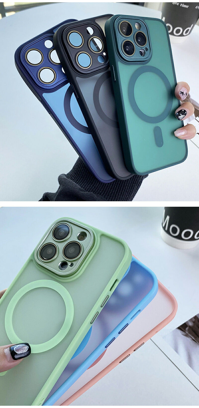 iphone16 ケース MagSafe iphone15 ケース スマホケース iphoneケース magsafe対応 iphone14 クリアケース iphone13 pro マグセーフ iphone12 ワイヤレス充電対応 透明 耐衝撃 シンプル 背面 メンズ レディース