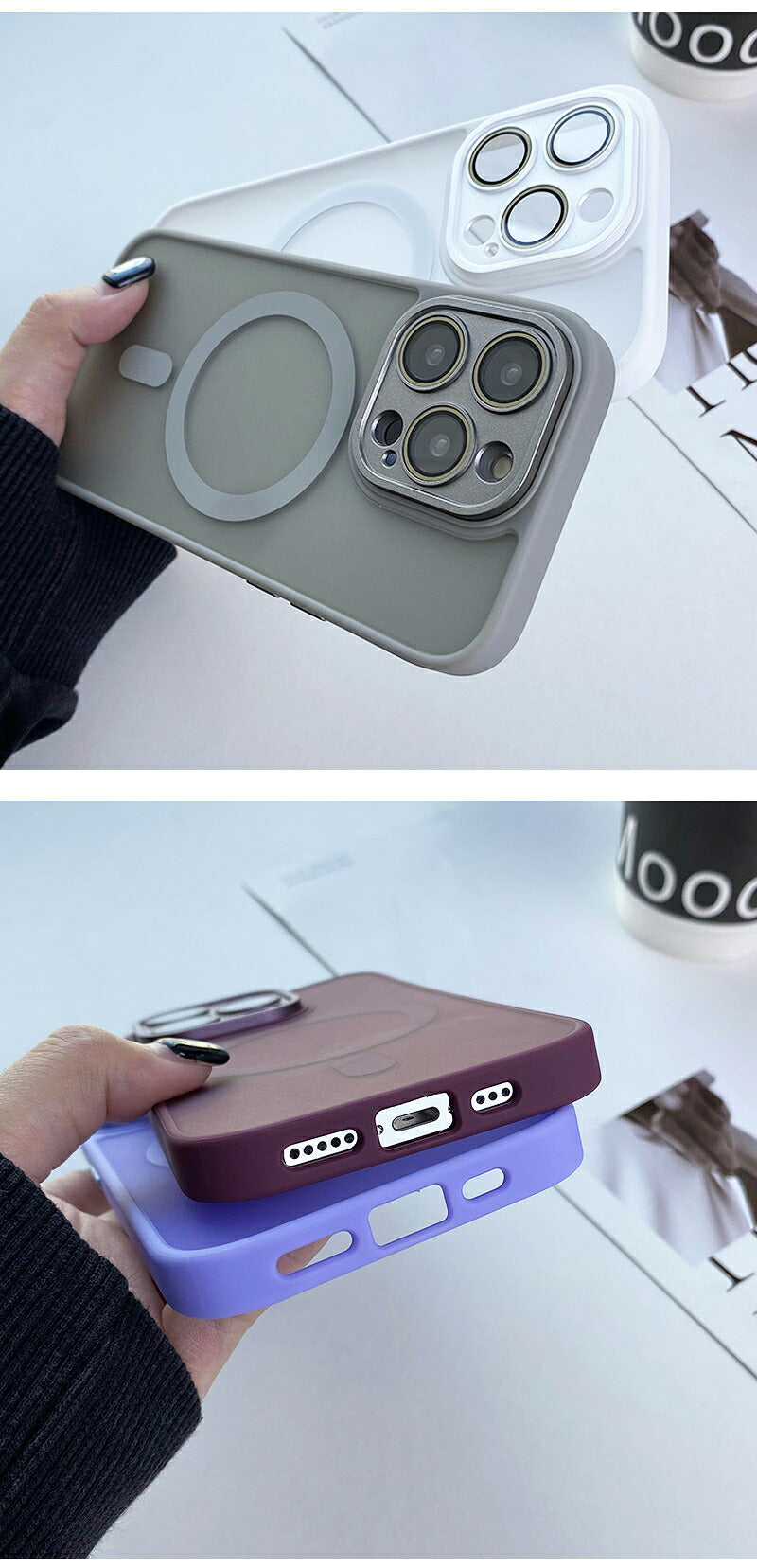 iphone16 ケース MagSafe iphone15 ケース スマホケース iphoneケース magsafe対応 iphone14 クリアケース iphone13 pro マグセーフ iphone12 ワイヤレス充電対応 透明 耐衝撃 シンプル 背面 メンズ レディース