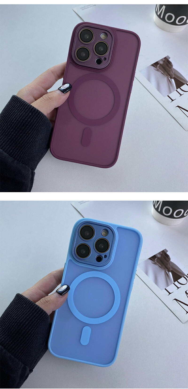 iphone16 ケース MagSafe iphone15 ケース スマホケース iphoneケース magsafe対応 iphone14 クリアケース iphone13 pro マグセーフ iphone12 ワイヤレス充電対応 透明 耐衝撃 シンプル 背面 メンズ レディース