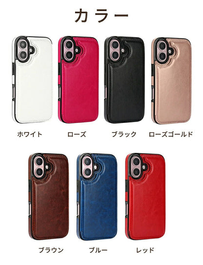 iPhone 17 ケース 背面収納 カード収納 iPhone17pro ケース 耐衝撃手帳型スマホケース iPhone16 ケース カード入れ iPhone16 pro max ケース 革 iPhone 15 ケース 耐久 iphone14 ケース メンズ iphone13 ケース 全機種対応 iphone12 ケース カバー シンプル レディース
