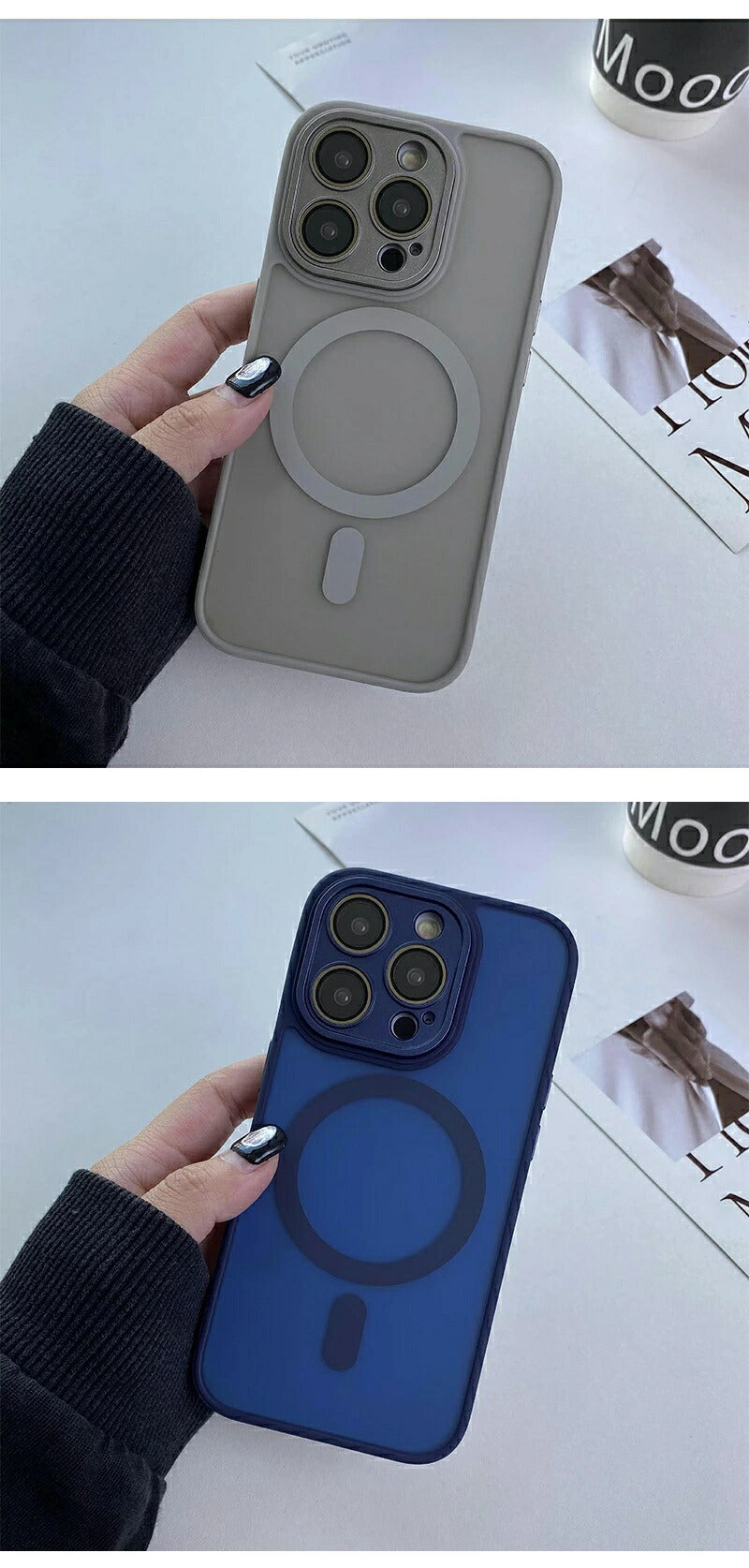 iphone16 ケース MagSafe iphone15 ケース スマホケース iphoneケース magsafe対応 iphone14 クリアケース iphone13 pro マグセーフ iphone12 ワイヤレス充電対応 透明 耐衝撃 シンプル 背面 メンズ レディース