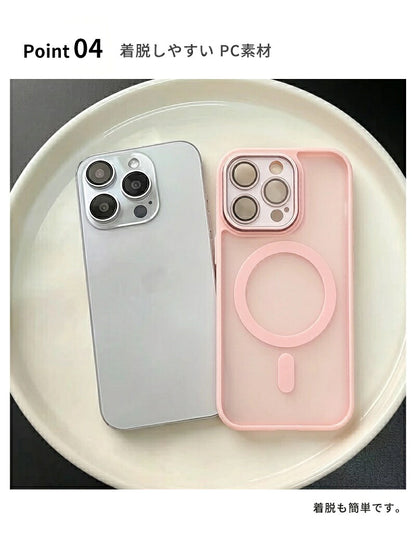 iphone16 ケース MagSafe iphone15 ケース スマホケース iphoneケース magsafe対応 iphone14 クリアケース iphone13 pro マグセーフ iphone12 ワイヤレス充電対応 透明 耐衝撃 シンプル 背面 メンズ レディース