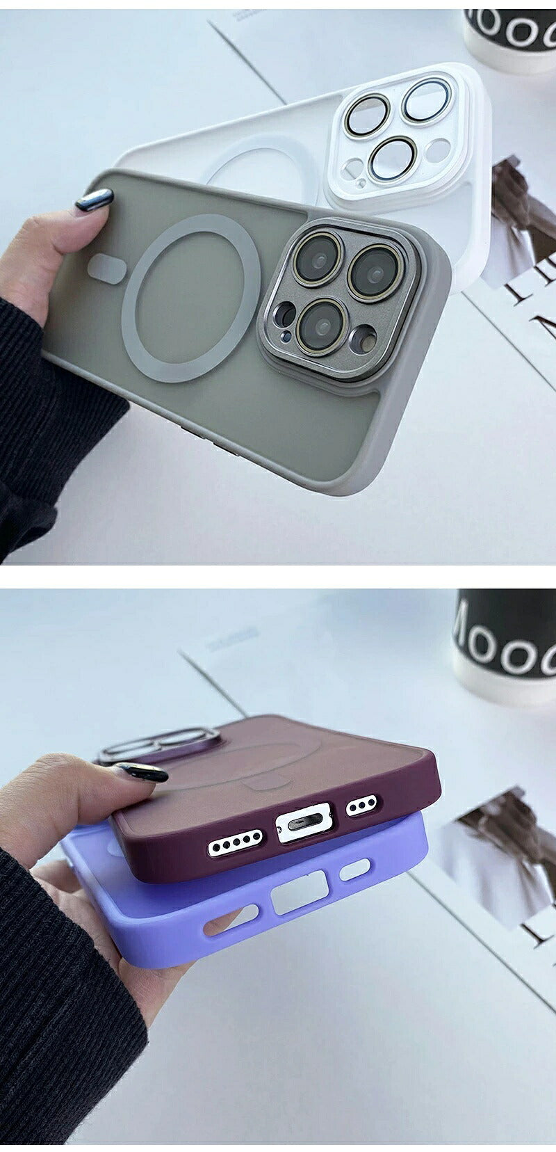 iphone16 ケース MagSafe iphone15 ケース スマホケース iphoneケース magsafe対応 iphone14 クリアケース iphone13 pro マグセーフ iphone12 ワイヤレス充電対応 透明 耐衝撃 シンプル 背面 メンズ レディース