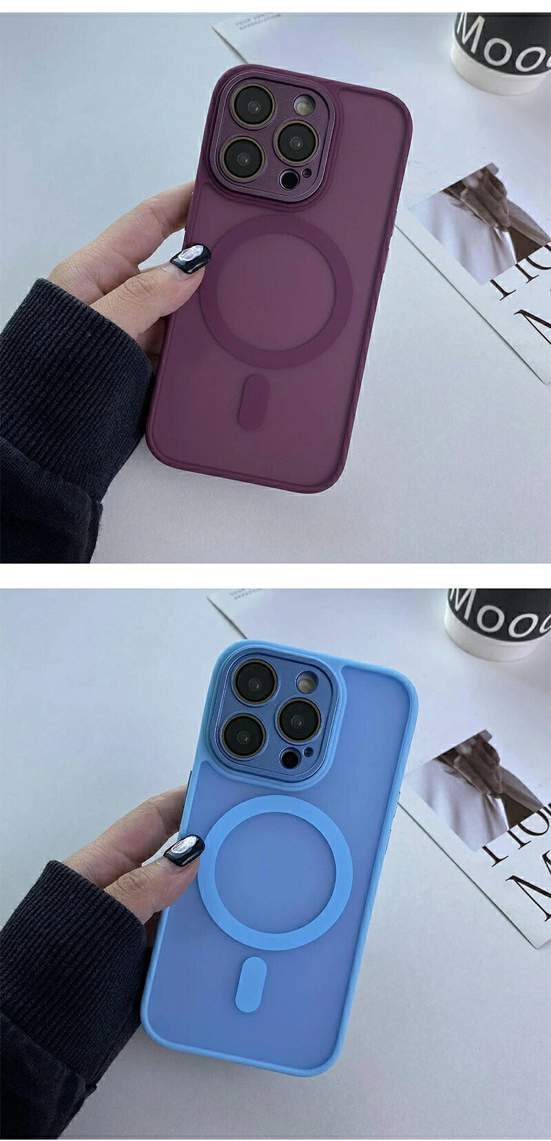 iphone16 ケース MagSafe iphone15 ケース スマホケース iphoneケース magsafe対応 iphone14 クリアケース iphone13 pro マグセーフ iphone12 ワイヤレス充電対応 透明 耐衝撃 シンプル 背面 メンズ レディース