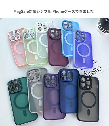 iphone16 ケース MagSafe iphone15 ケース スマホケース iphoneケース magsafe対応 iphone14 クリアケース iphone13 pro マグセーフ iphone12 ワイヤレス充電対応 透明 耐衝撃 シンプル 背面 メンズ レディース