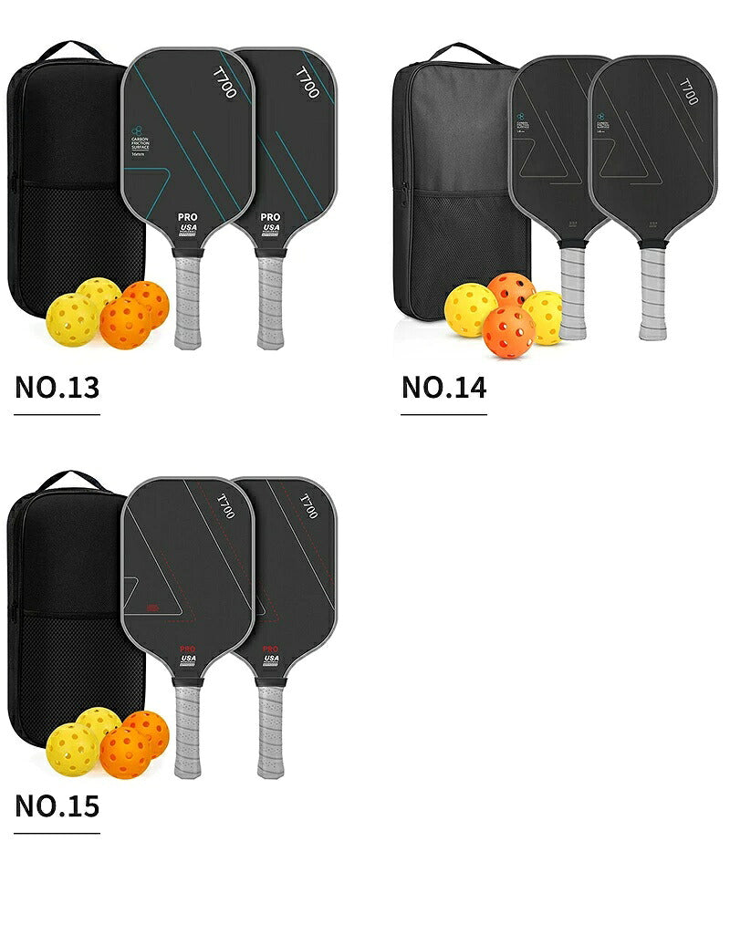 ピックルボール パドル ピックルボール ラケット セット ラケット×2本 ボール×4個 収納バッグ×1個 初心者 中級者 上級者 ピックルボールラケット パドルセット 軽量 スポーツ アウトドア レジャー 家族