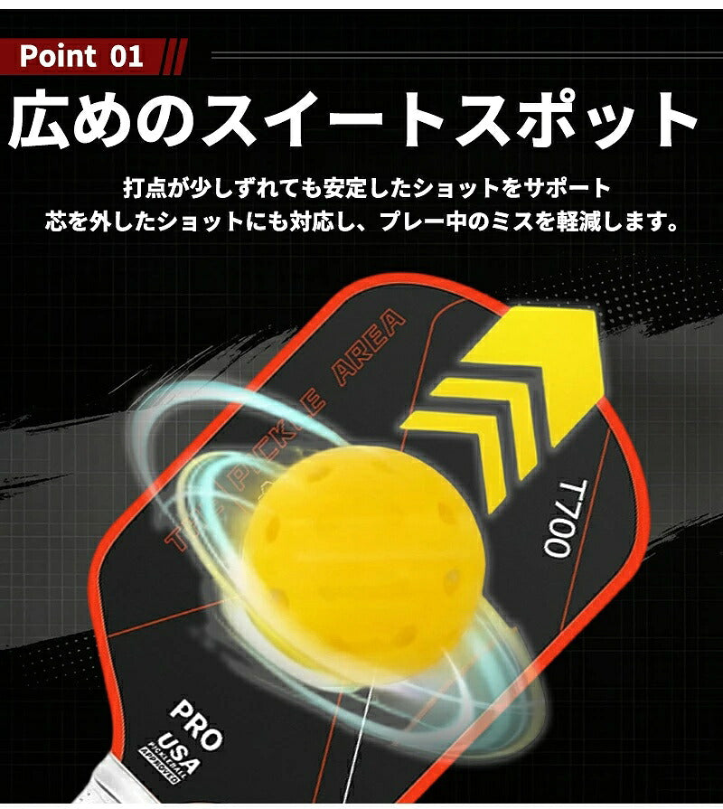 ピックルボール パドル ピックルボール ラケット セット ラケット×2本 ボール×4個 収納バッグ×1個 初心者 中級者 上級者 ピックルボールラケット パドルセット 軽量 スポーツ アウトドア レジャー 家族