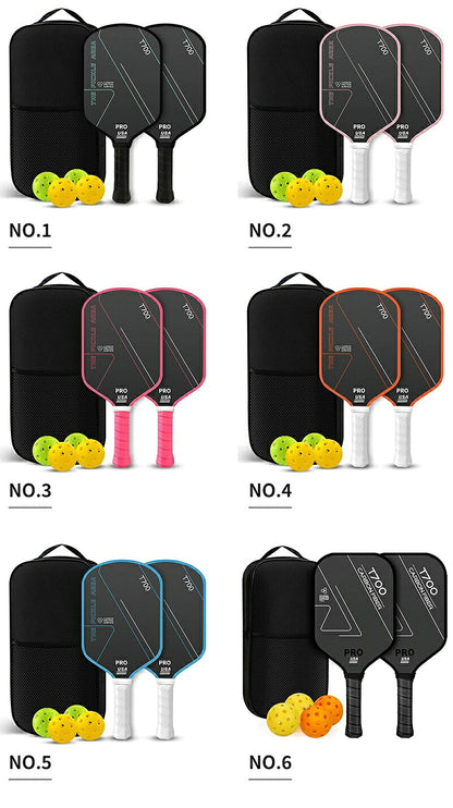 ピックルボール パドル ピックルボール ラケット セット ラケット×2本 ボール×4個 収納バッグ×1個 初心者 中級者 上級者 ピックルボールラケット パドルセット 軽量 スポーツ アウトドア レジャー 家族