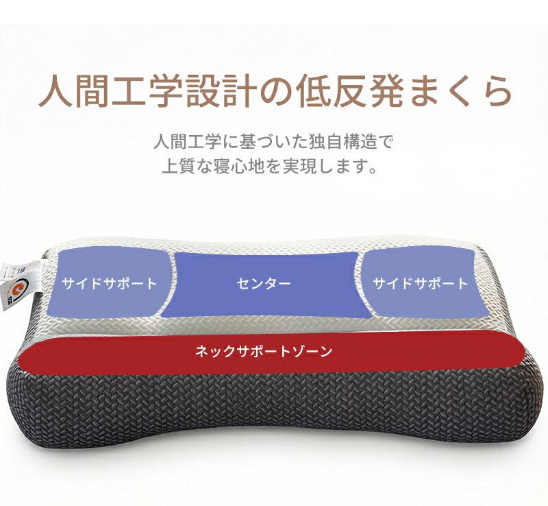 枕 マクラ まくら ピロー いびき いびき防止 ストレートネック 肩こり 首こり 頚椎サポート 頭痛改善 快眠 安眠 呼吸改善 寝返り 仰向け 横向き 低反発 軽量 抗菌 防臭 大豆タンパク繊維 高め 低め おしゃれ 新生活 母の日 父の日 敬老の日 誕生日 ギフト
