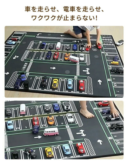 ラグ 子供部屋 車 プレイマット プレイ 男の子 子供用 カーペット 子供 女の子 キッズ ラグマット マット 洗える 防音 防汚 キッズラグ ベビー トミカ 道路 プラレール 電車 線路 プレーマット こども 道路柄 道路ラグ ロードマップ 保育園 出産祝い