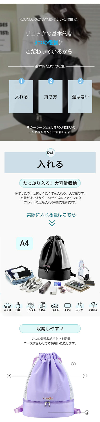 プールバッグ 女の子 大容量 乾湿分離 プールバック キッズ ナップサック 軽量 2層 中学生 手提げループ スイムバッグ 小学生 お名前タグ付き 水泳バッグ 撥水加工 ビーチバッグ ナップザック 子供 子ども リュック 大人 夏 スポーツバッグ 水遊び