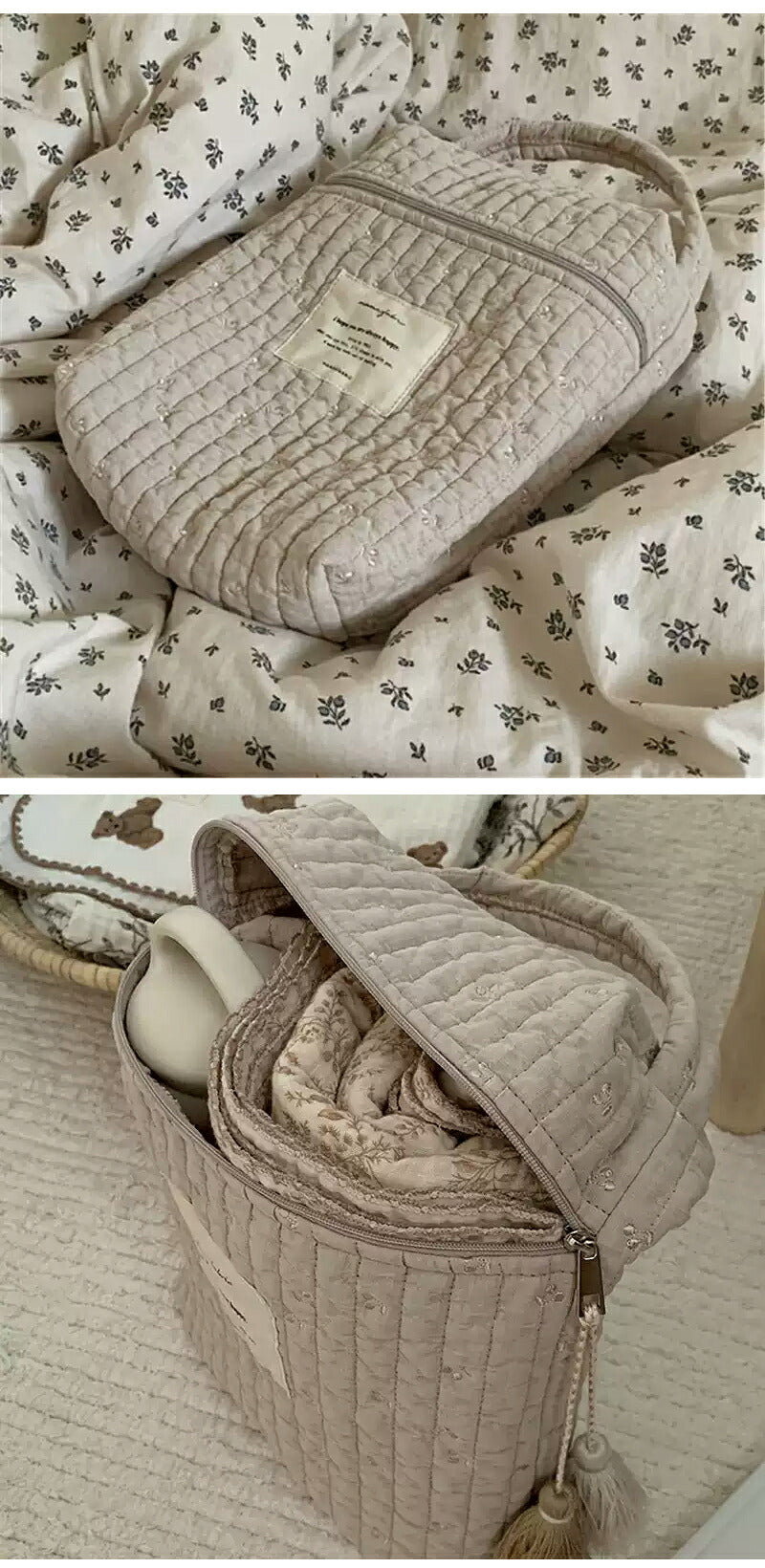 ヌビ 哺乳瓶ポーチ 2WAY マグポーチ 大容量 ミルクポーチ 刺繍入り 哺乳瓶ケース 軽量 保冷バッグ ミルク 離乳食 ベビー 赤ちゃん 収納 ポーチ 持ち運び おしゃれ かわいい