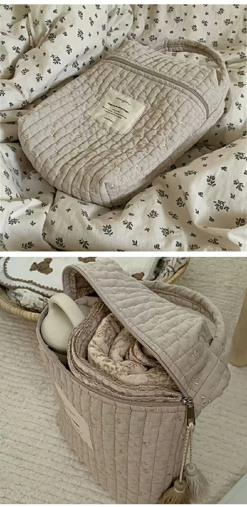ヌビ 哺乳瓶ポーチ 2WAY マグポーチ 大容量 ミルクポーチ 刺繍入り 哺乳瓶ケース 軽量 保冷バッグ ミルク 離乳食 ベビー 赤ちゃん 収納 ポーチ 持ち運び おしゃれ かわいい