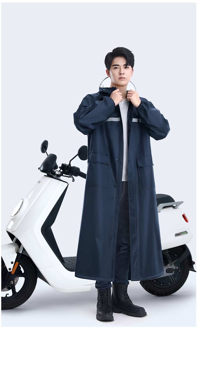 レインコート メンズ レディース raincoat アウトドア レインポンチョ バイク 自転車 通学 リュック 反射テープ 二重ツバ 通勤 ポケット付き キャンraincoat-1002