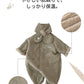ロンパース ベビー カバーオール マフラー付き 子供 ベビー服 66 73 80 90cm 女の子 男の子 長袖 キッズ 裏起毛 裏ボア アウター 長袖 防寒 子供服 新生児 赤ちゃん おしゃれ 可愛い 子ども服 出産お祝い プレゼント 誕生日 入園 保育園 春 秋 冬 お出かけ 退院
