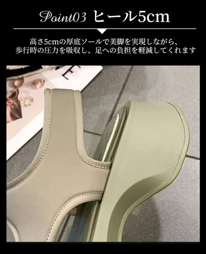 レディース スポーツサンダル 厚底 コンフォートサンダル 軽量 歩きやすい おしゃれ インスタ大人気のダッドシューズ風サンダル ビーチ アウトドア 通勤 通学に最適 美脚効果抜群 防滑 リラックス感満載 22.5～25cm プレゼント用にも最適