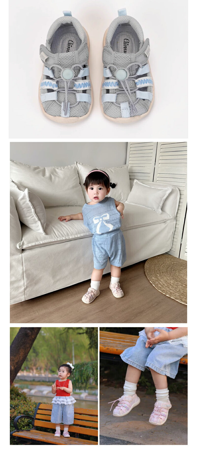 サンダル 履きやすい 子供靴 スポーツ 女の子 こども 男の子 キッズサンダル 滑りにくい ベビー マジックテープ 面ファスナー スポーツサンダル 赤ちゃん 14cm 15cm 子供サンダル メッシュ ベビーシューズ 脱げない 脱げ防止 軽量 12cm 13cm 柔らかい かかと付き プール 夏